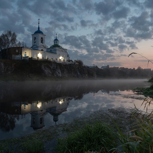 Фотография Церковь Георгия Победоносца  на рассвете.... | Максим Вячеславович Ватрушкин