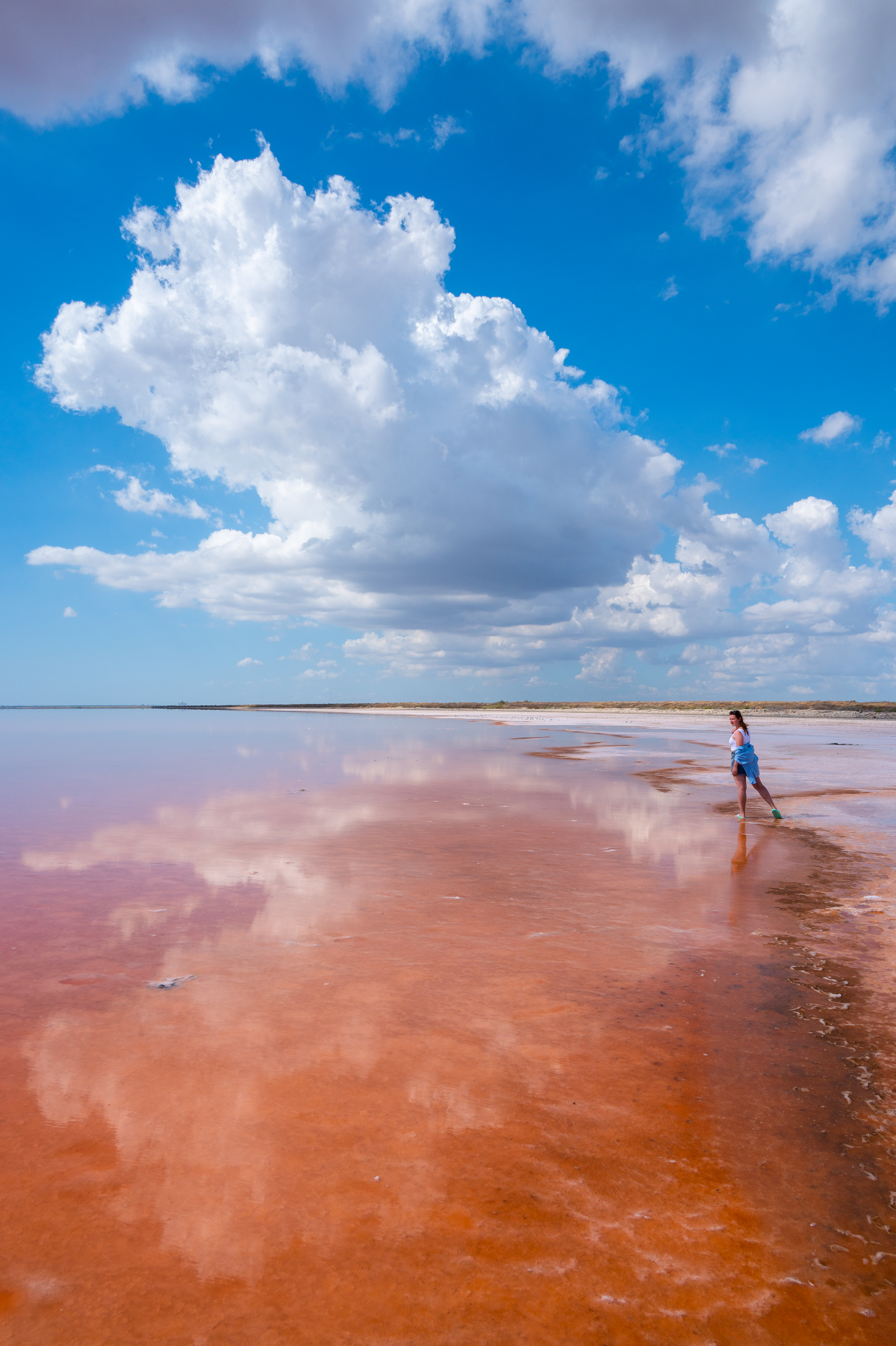 Розовое озеро, Крым
